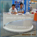 2014 new design acrylic printing and cheap exhibition desk